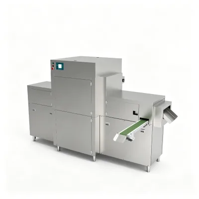 Fully Automatic Intelligent Dish Plate Sorting System Canteen SUS304 Built-in Dishware Separator Disinfection Waste Disposal