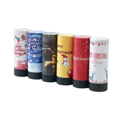 Factory Direct Selling High Quality and Low Price Hand Push Color Paper Popper for Party