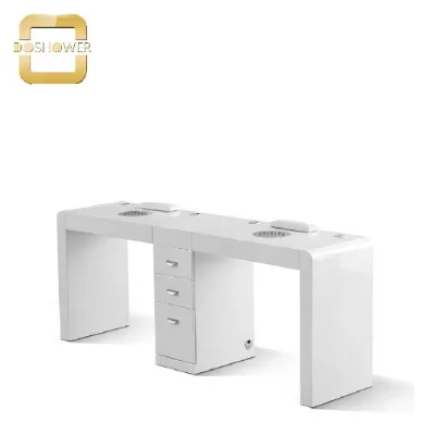 Humanization Design Pedicure Chair with White Manicure Table and for Sale Mechanism Hand Glass Nail Desk