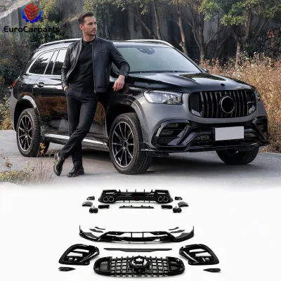 KO Style Front/Rear Bumper Body Kit for Mercedes GLS Class X167/GLS63 2019-2026 PP Universal Fitment