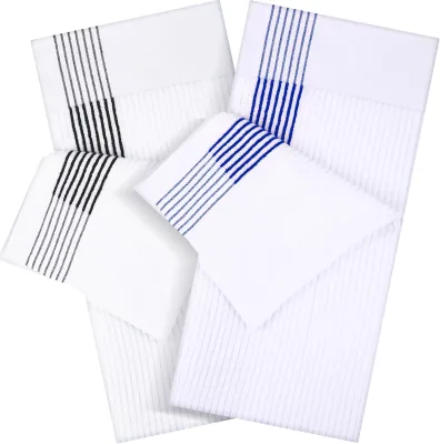 100% Cotton Caddy Towel Custom Logo Sport Golf Towel Simple Design Striped Golf Towel