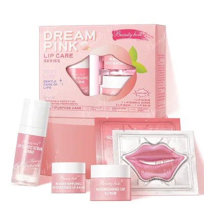 Manufacturer Price Vitamin C 100% Natural Lip Care Kit with Lip Mask & Lip Scrub