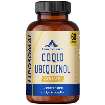 Large Batch Wholesale Liposome CoQ10 Ubiquinol Softgel Capsules Clean Formula For Cellular Energy Support