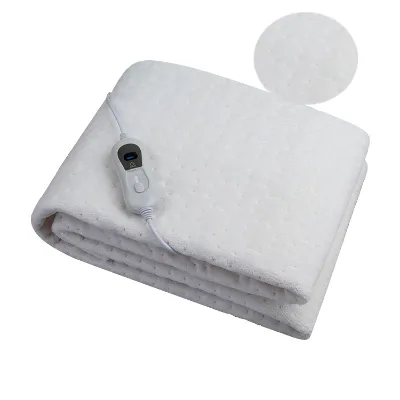 100% Polyester Soft Fleece Single Size Electric Heating Blanket for Winter
