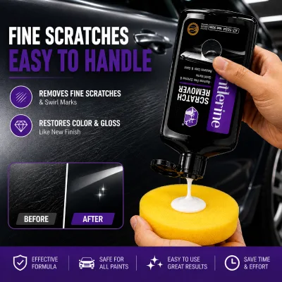 Professional Car Paint Repair Removes Light Scratches Swirl Marks Safe for All Colors Automotive Scratch Remover Wax