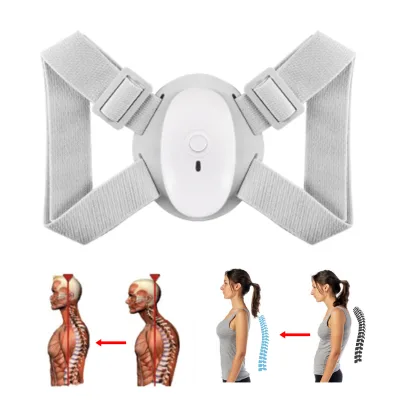 Smart Posture Corrector Back Neck Brace Massage Intelligent Vibration Reminder Humpback Support for Office Home Students