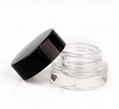 Wholesale Customize 5g Glass Jar with Black Cap