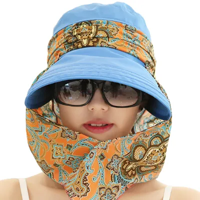 Hot Sale Women Neck Face Flap Outdoor Cap Uv Protection Sun Hats Fishing Hat Outdoor Uv Protection Sun Hats
