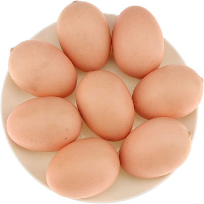 Plastic Chicken Eggs Poultry Layer Coop Hatching Simulation Dummy Eggs Realistic
