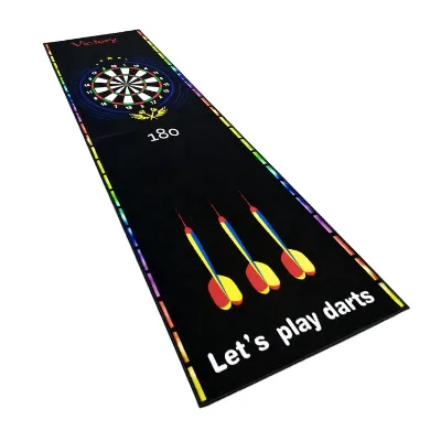 High Quality Durable Fiber Rubber Dart Mat with Throw Line