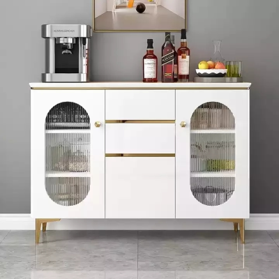 Mirrored Sideboard Modern Luxury Marble Top Sideboard Dining Room Furniture White Sideboards