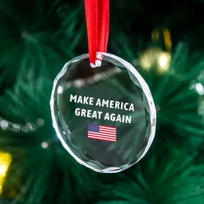 Wholesale Transparent Crystal Christmas Ornaments Glass Photo Frame Pendant Custom K9 Crystal Christmas Ornaments with Names