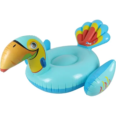 Huge Toucan  Inflatable Ride-on Pool Float Summer Beach Swimming Pool Floatie Lounge Floating Raft Party Decorations Toys