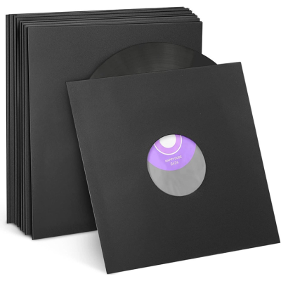 Album Covers LP Vinyl Jacket Covers Black Vinyl Record Paper and Poly Inner Sleeves