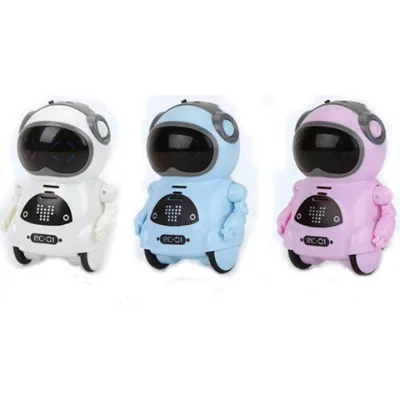 Hot Sale Talking Robot Toys Battery Operated Smart Toy Smart Voice Control Pocket Robot Dancing with Music for Kids