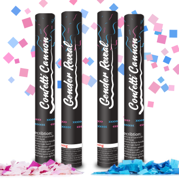 Paper Gender Reveal Cannon for Christmas & Halloween Parties-Eco-Friendly Custom Logo SDS Certified Back to School Supplies