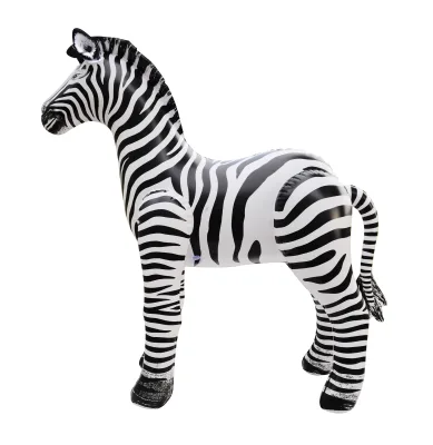 Simulation Animal Model Decoration Toy Zebra Giraffe Lion Elephant Pvc Inflatable Zoo Animals