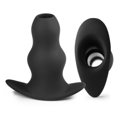 Clear Soft Silicone Anal Dilator Hollow Anal Plug and Tunnels Anal Expanding Massager Sex Toys