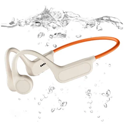 Bone Conduction Headphones IPX8 Waterproof Swimming Headphones Open Ear Headphones with MP3 Mode 32GB Memory