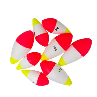 Manufacturers Direct Foaming Drift of Sea Fishing Various Sizes EVA Red and White Rigid Foam Fishing Float Through Perforated