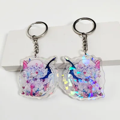 Owns the Factory Starcut Holographic rainbow Key Chain Factory Custom No MOQ