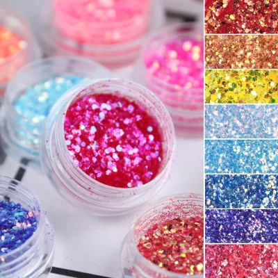 Factory Wholesale Nail Pigment Mermaid Hexagon Shiny Sequins Glitter