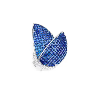 New Luxury Noble Insect butterfly Shape Invisible Setting Brooch