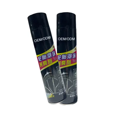 Foaming Tire Foam Spray Tire Shine Spray Gel Black Spray Car Cleaning Interior Exterior Car Wash Car Care Chemicals