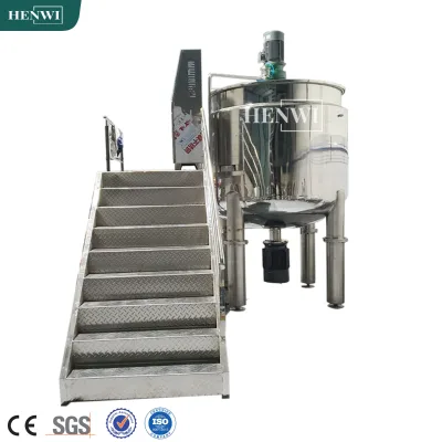 Henwi 300-8000 Liters Daily Chemical Bathroom Cleaner Mixing Tanks Industrial Stainless Steel Bleander Mixing Dishwashing Liquid