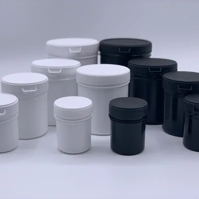 Factory Hot Sale PP Food Grade 150ml 350ml 500ml 600ml  Plastic Jars With Anti Theft Lid Screw Lid and Liners