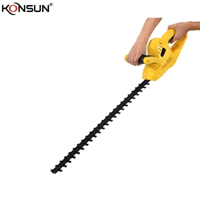 KONSUN 600W Electric Hedge Trimmer with Safety Lock Dual Blades Plug-in Pruning Shears for Gardening Hedge & Bush Cutting
