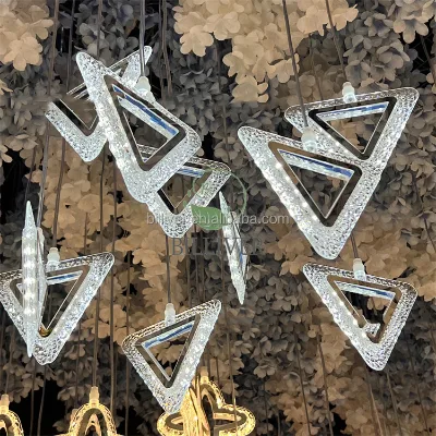 New wedding acrylic 10 head lozenge pendant light festival layout atmosphere light wedding chandelier lights hotel