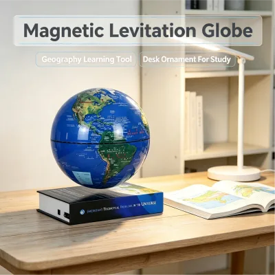 New Design Magnetic Levitation 8 Inches Luminous Earth Globe Magnetic Levitation Globe for Educational Supply&Christmas Gift