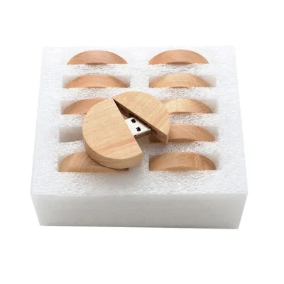 Low price wood usb memory stick brand print 4gb 1gb 2gb 8gb 16gb 32gb maple walnut round wooden u disk