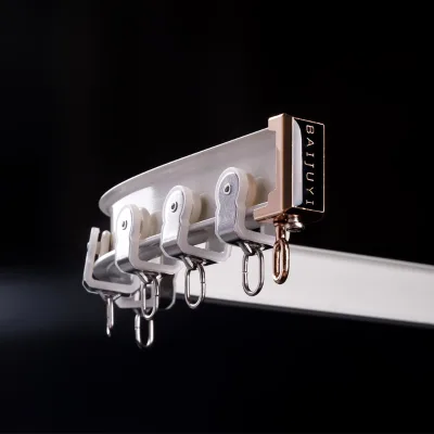 Hot Sale Flexible Curved Curtain Track Aluminum Bendable Curtain Rails Home Decoration