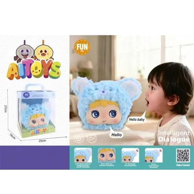 Emotional Bedtime Storyteller Soft Interactive AI Plush Doll with Super Soft Fabric USB Charging Customizable Birthday Gift