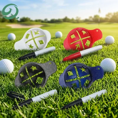 Wholesale Custom Plastic Golf Ball Markers & Alignment Tools with Line Drawing and Marking Pen