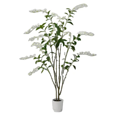 Home & Restaurant Decor Guangdong Colorful Artificial Plastic Jasmine Plant Tree Potted Bonsai