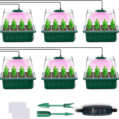 Holes Nursery Plant Pot Seedling Tray Garden Cultivation Plant Grow Lamp Light