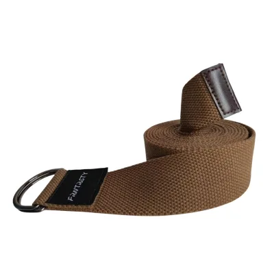 Home Fitness Exercise Polyester/Cotton Durable Yoga Stretching Strap for Pilates Strength Training Unisex Body Building
