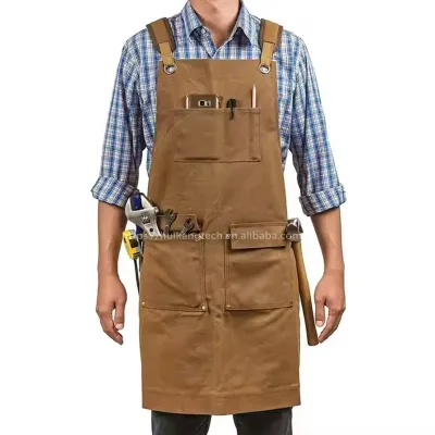 Waterproof Custom Logo Aprons Painting Salon Aprons Hairdressing Gardening Canvas Salon Denim Apron