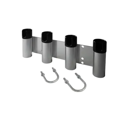 Customized Removable Bull Bar 4 Hole Aluminium Fishing Rod Holder for Boat with 415mm X 150mm Dimensions