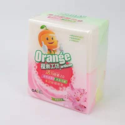 202g Eco-Friendly Organic Laundry Botanical Soap Solid Powder With Natural Fragrance Whitening Effect for Basic Cleaning