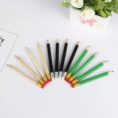 Black 4-inch Golf Pencil for Children Learning to Write, 10cm Hotel Pencil, Short Style, Direct Wholesale Supply