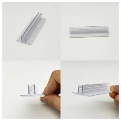 Store Retail Display Flexible Pvc Profile Supermarket Plastic Data Strips for Metal Shelves