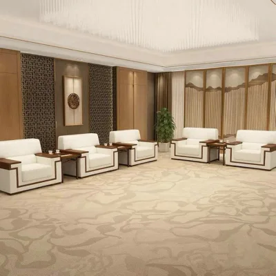 Custom-made Modern Commercial Conference Room Reception Room Full Carpeting Study Office Building Handmade Acrylic Fiber