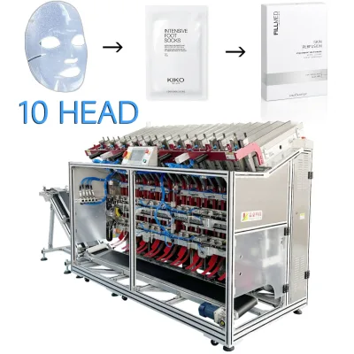 Automatic Face Mask Essence Filling Machine with Pouch Sealing