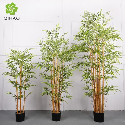 Artificial Bamboo Plant Bonsai Tree with Pot for Sale Mini Bamboo Bonsai Tree for Indoor or Outdoor Decoration