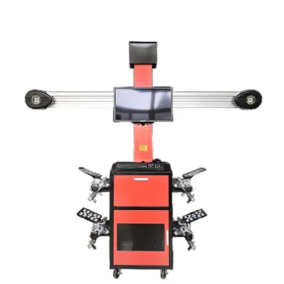 CE 8 Million Pixel Camera Removable Cabinet 3D Wheel Alignment Machine Full Set for Tire Workshop With 3d Dynamic Simulation