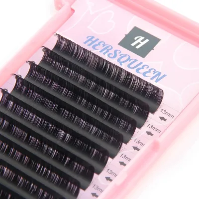 0.05 Easy Fan Eyelash Extensions Autoflower 1 Sec Blooming Self-fanning Lash Extension Korean Silk Soft Eyelashes Private Label